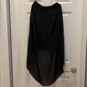 High-Low Sheer Maxi Skirt